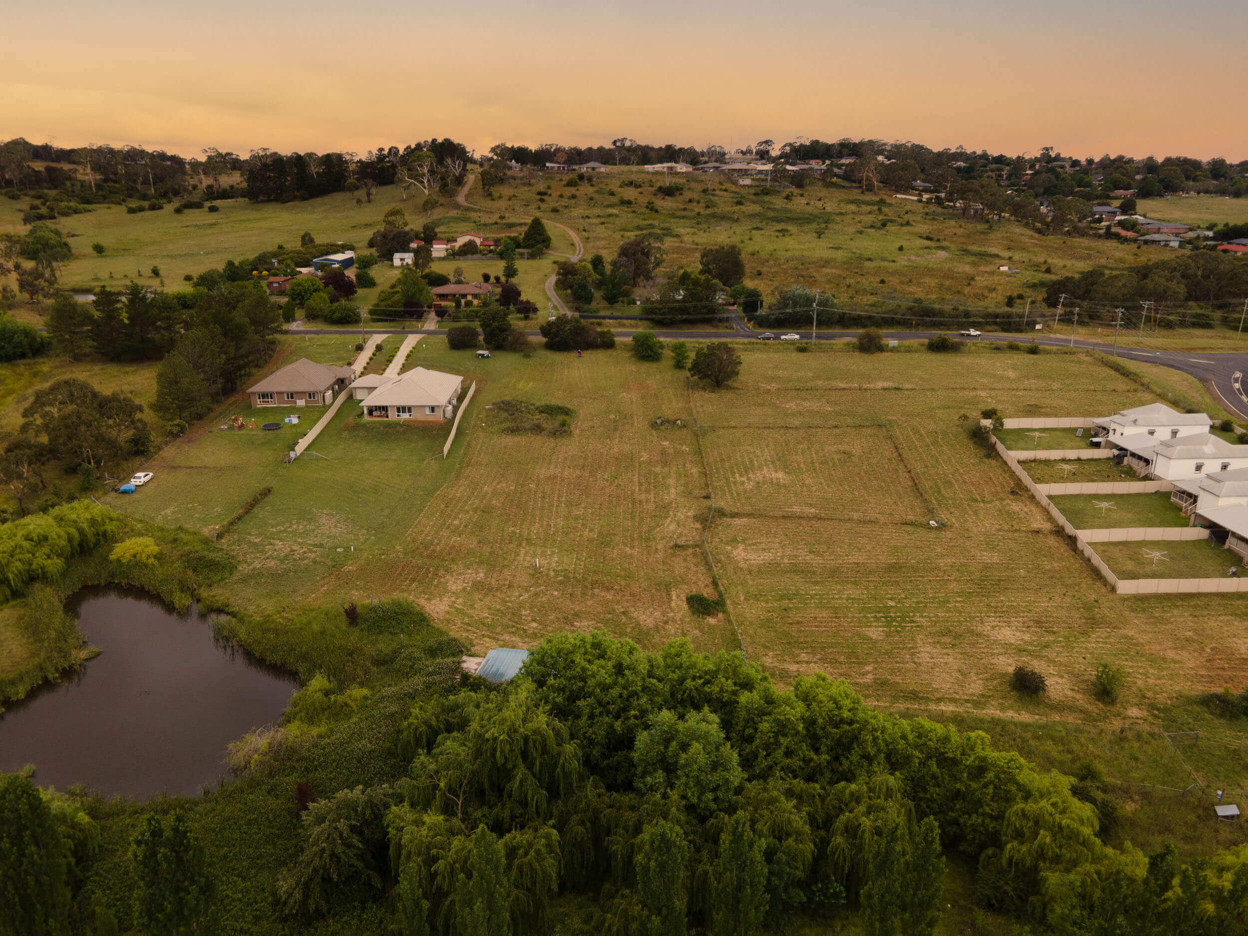 Real estate drone image